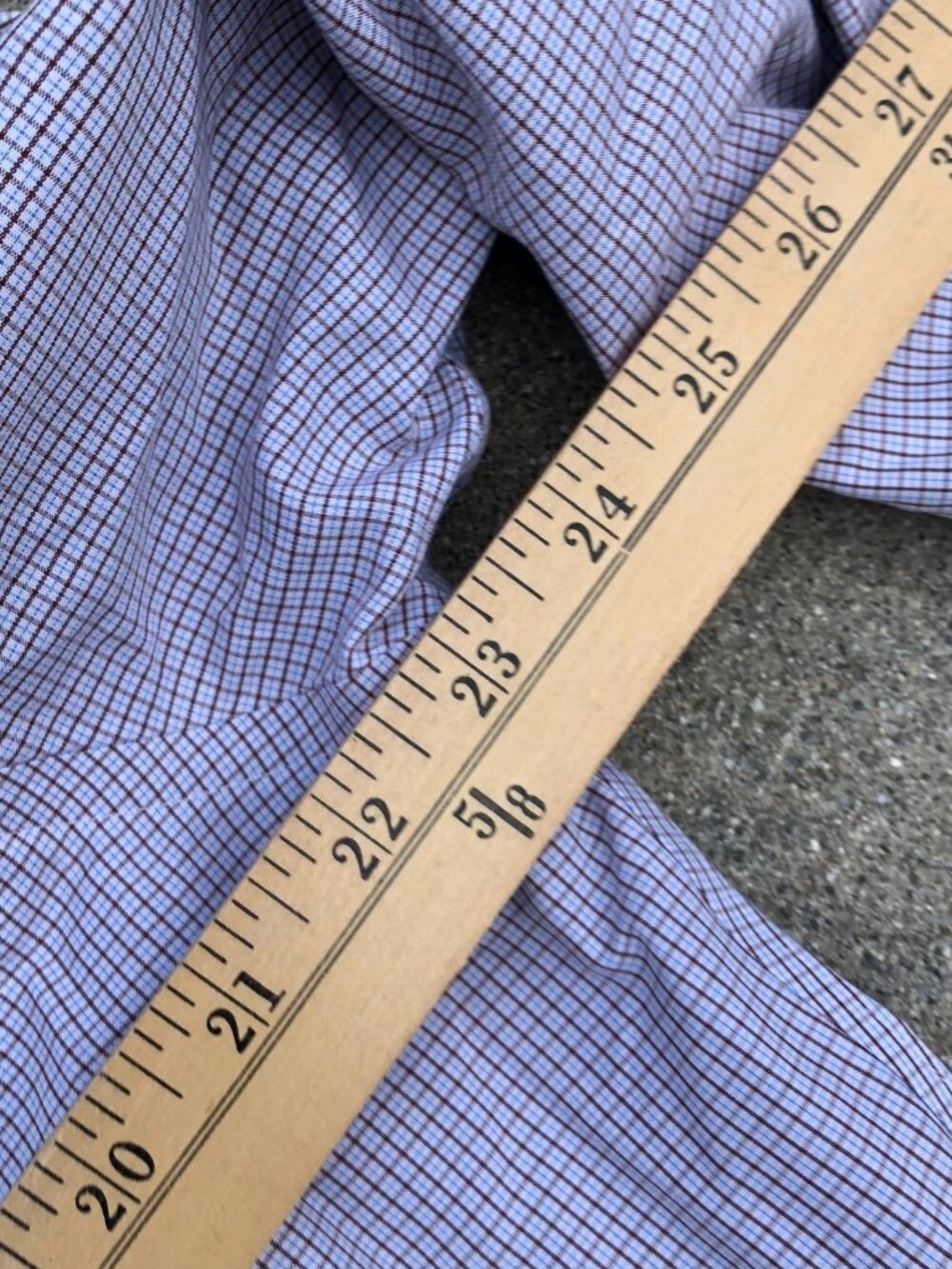BROOKS BROTHERS Button Down Dress Shirt Men's 16.5-35 Purple Supima Cotton - Picture 6 of 6